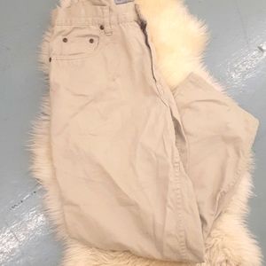 Eddie bauer curvy boot cut Tan Cotton pants sz 10